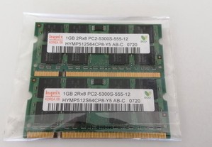Memórias DDR2 Hynix 1GB