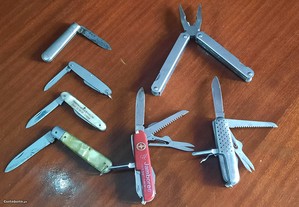 Lote / Coleção 7 Canivetes / Multiferramenta