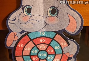 Conjunto de lançamento de bolas adesivas de elefante colorido