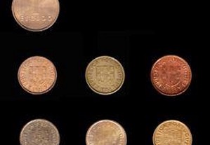 Série completa 6 moedas de 1$00 Portugal 1981-1986