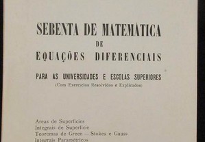 Sebenta de Matemática de Equações Diferenciais - Fernando Borja Santos - 1ª Ed.