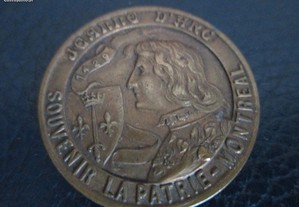 Medalha / ficha bancária - Montreal c/ Joana D'Arc