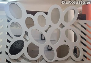 Espelho Horizontal / Vertical Oval Lacado