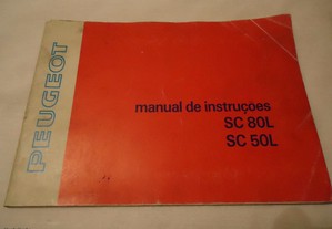Manual de instruções Peugeot SC 80 L-SC 50 L
