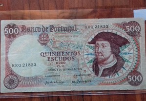 Nota 500$00 1979 D. João II