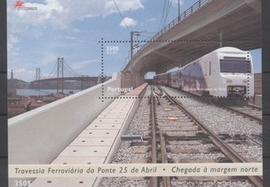 Bloco 220. 1999 / Travessia Ferroviária da Ponte 25 de Abril. Novo.