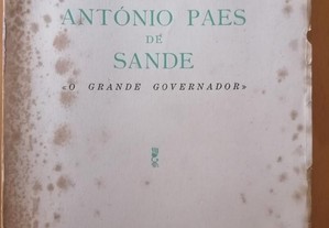 António Paes de Sande/O grande governador