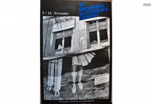 Cartaz da 8ª edição dos Encontros de Fotografia de Coimbra 1987
