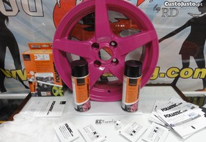 Tinta plástica removível Foliatec em spray 400ml rosa brilhante