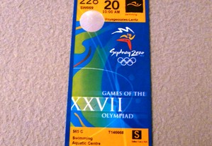 Bilhete Jogos Olímpicos Sydney 2000