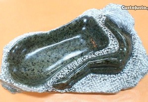 Cinzeiro pedra sabão 26x17x4,5cm