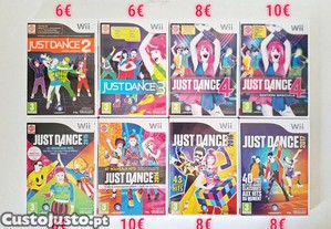Pack 8 Jogos Just Dance | Nintendo Wii/WII U *ler descrição*