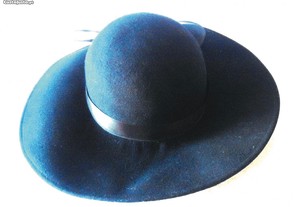 Antigo chapéu capeline tamanho médio +/- 56 cms.
