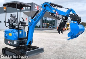 Mini escavadora NDI322 BLUE EDITION 1500kg c/ Motor Kubota e  Brao Articulado