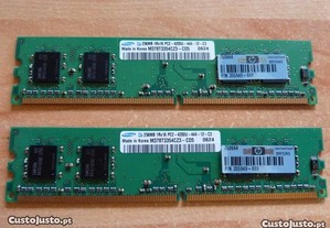 Memórias Ram Samsung 256MB DDR2 (533MHZ)