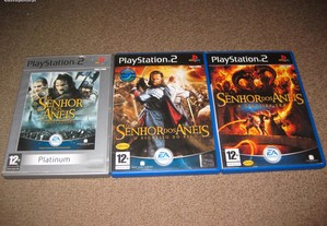 3 Jogos para PS2 da Saga "Senhor dos Anéis" Completos!