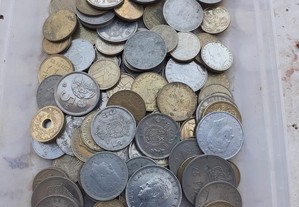 Lote de moedas espanholas de pesetas