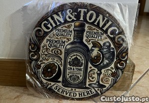 Elemento Decorativo Estilo "Gin & Tonic" - Novo, Selado