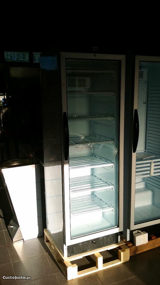 Armário de congelação com porta de vidro NOVO
