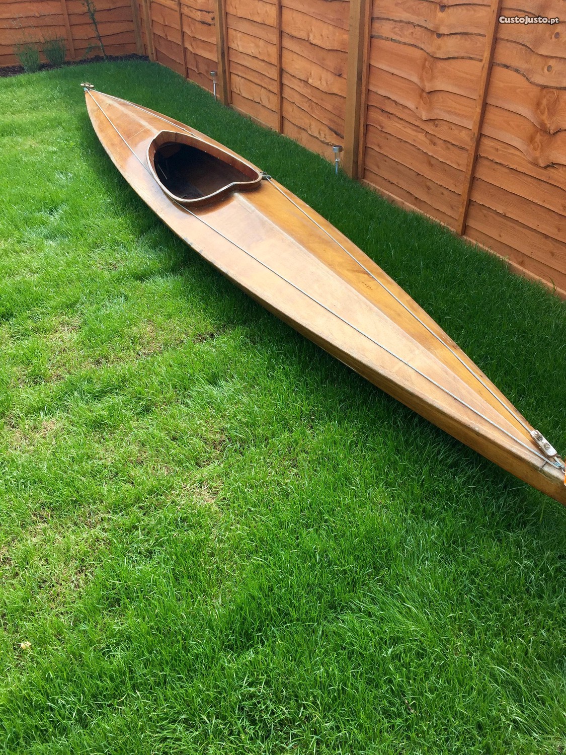 2 kayaks antigos de madeira (anos 50)