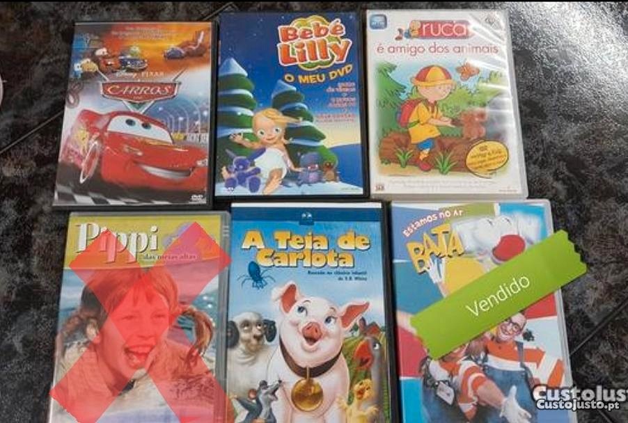 6 DVD filmes animados variados