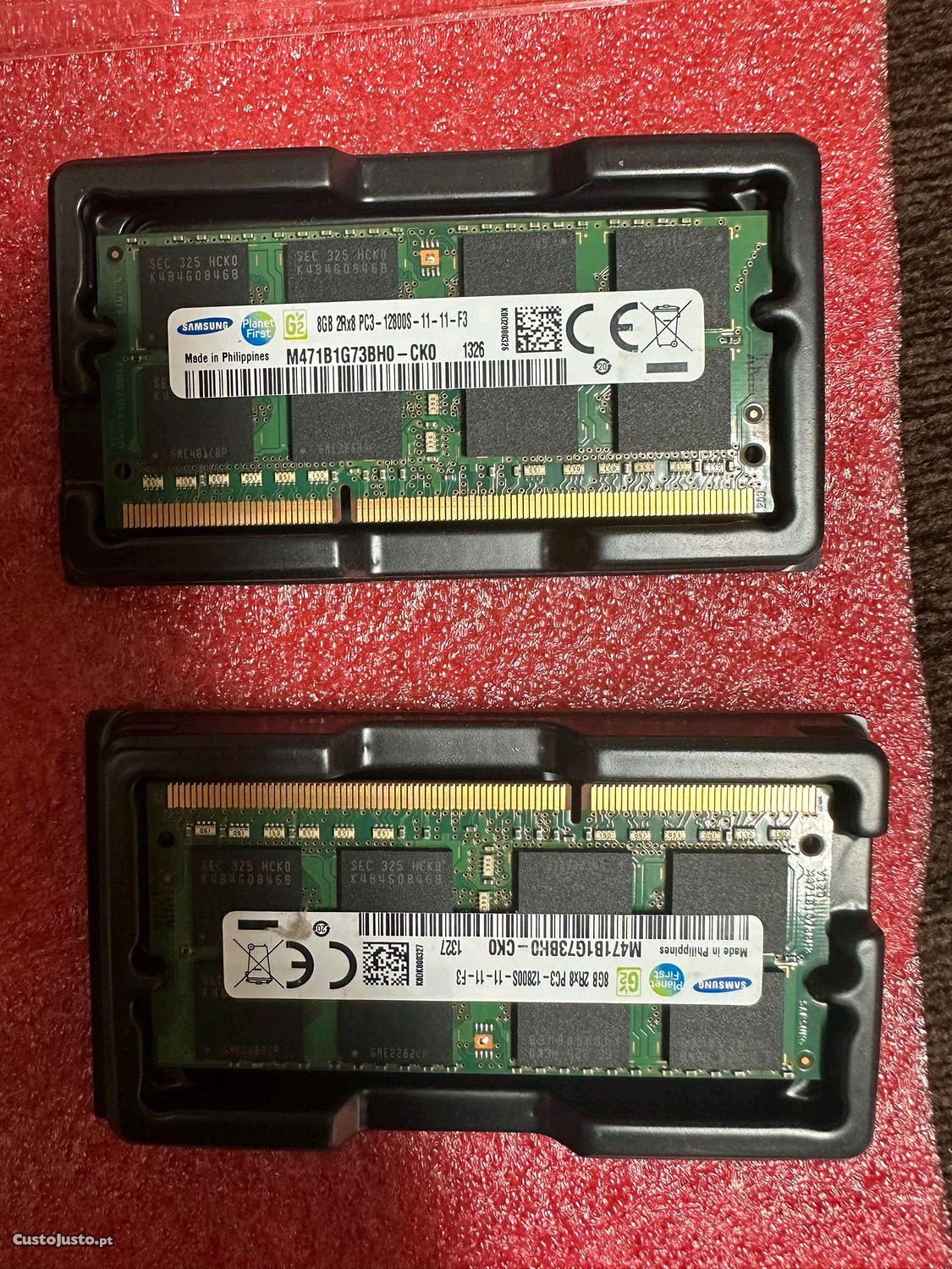 Memória RAM PC3 DDR3 Samsung 8 +8 16GB
