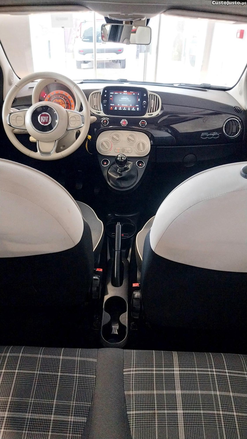 Fiat 500 1.2 Lounge S&S | Nacional | Tecto Panorâmico — fotografia 9