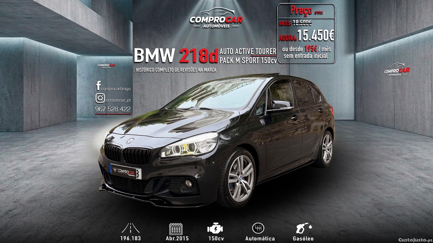 BMW 218 Active Tourer Auto Pack M 150cv - 15