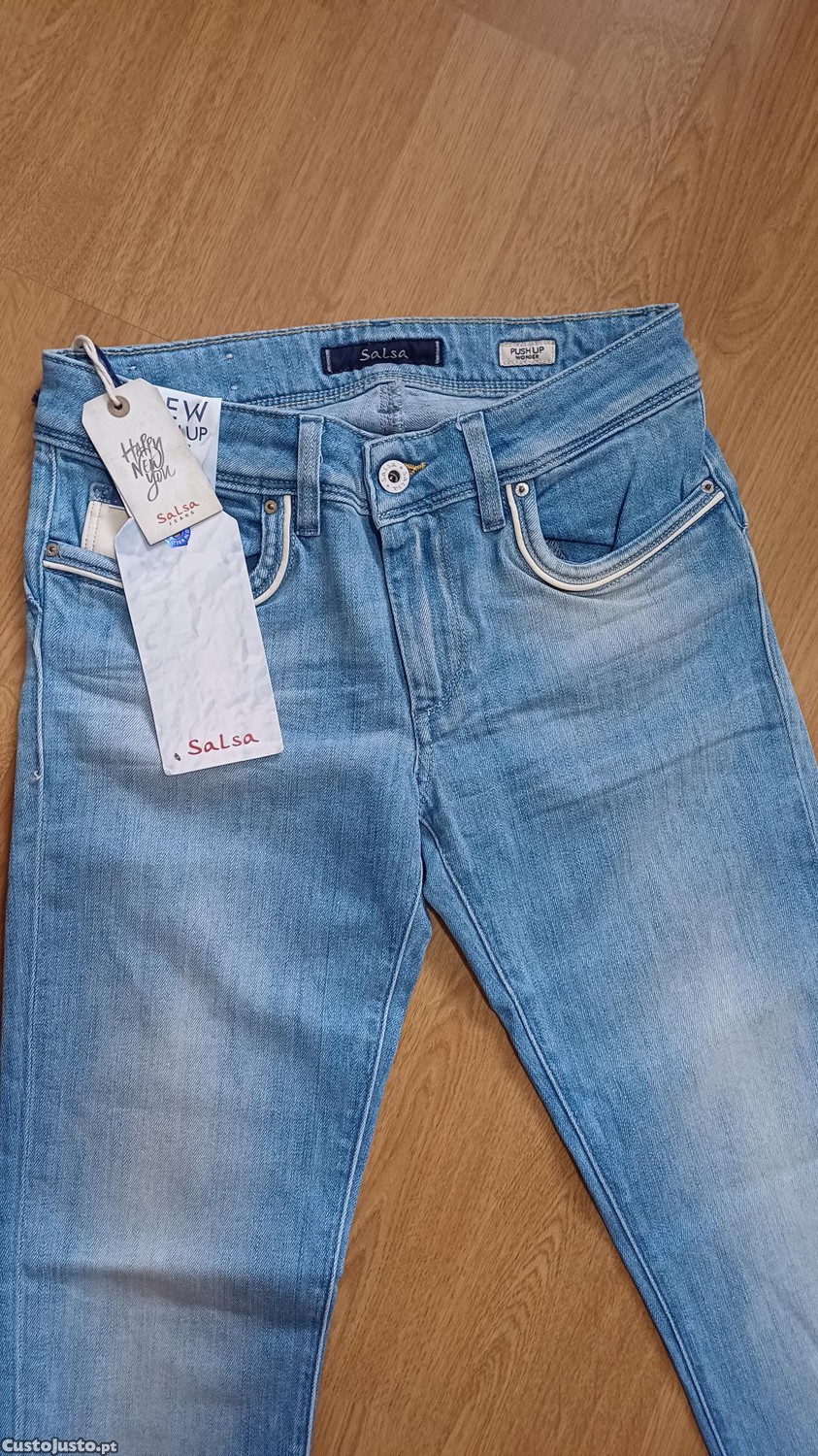 Calças de ganga clara Salsa