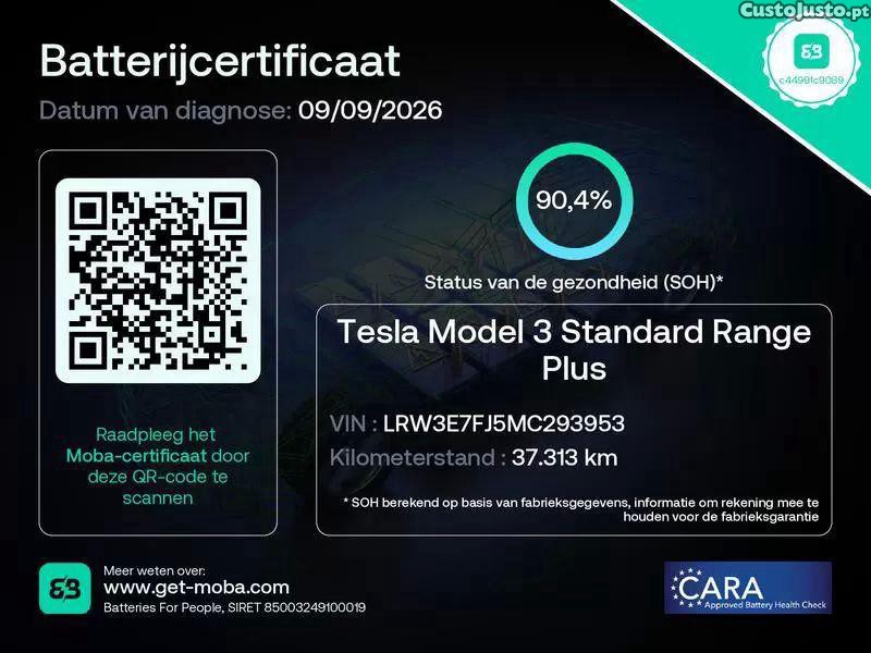 Tesla Model 3 Standard range plus rwd — fotografia 3