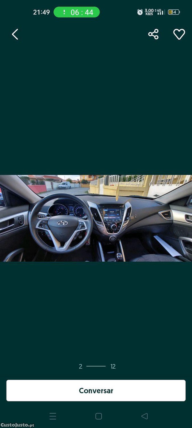 Hyundai Veloster 1.6 GDI ( GPL) aceito troca — photo 4