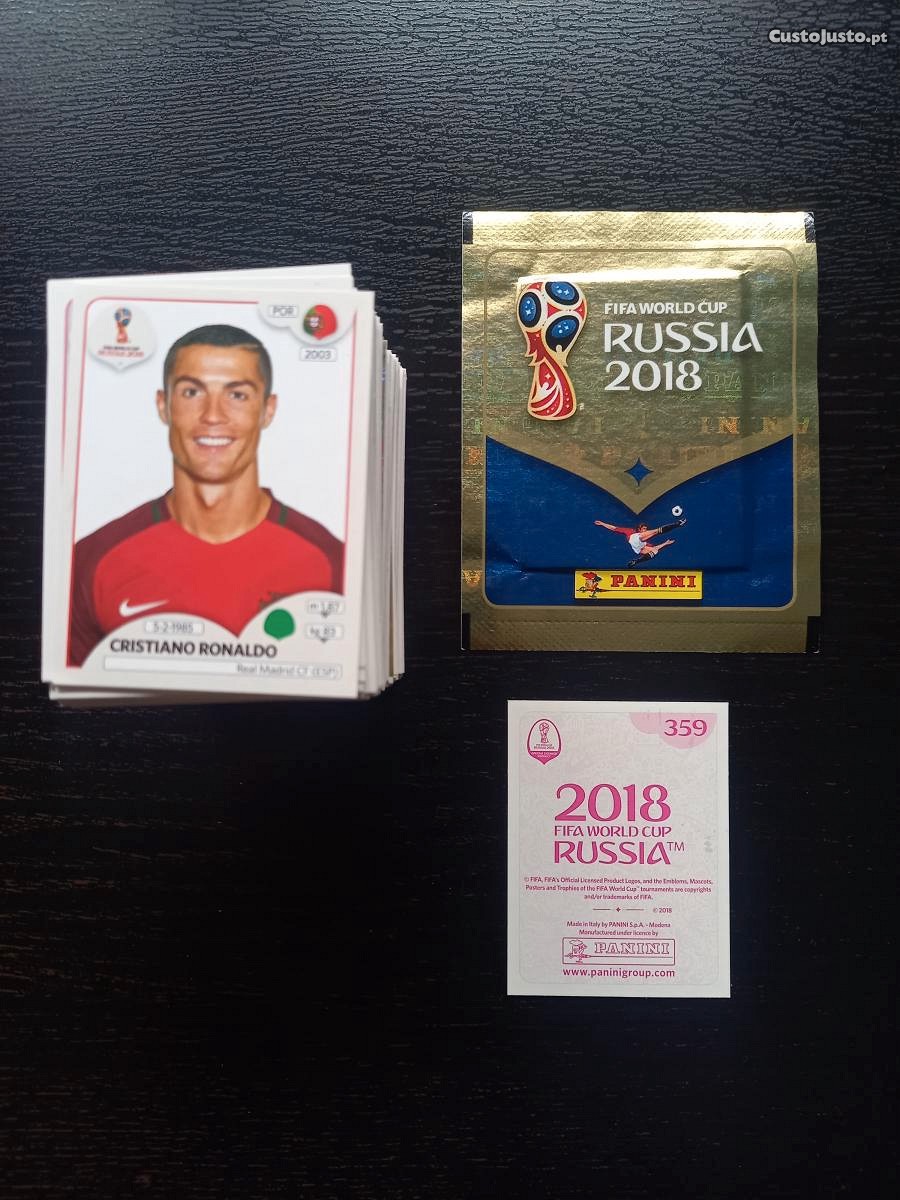 Cromos de futebol FIFA World Cup Russia 2018(Pink)Panini