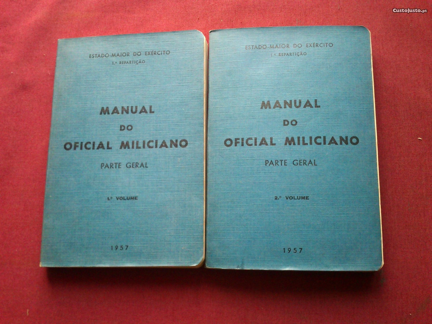 Manual do Oficial Miliciano-Parte Geral-1/2.º Volumes-1957