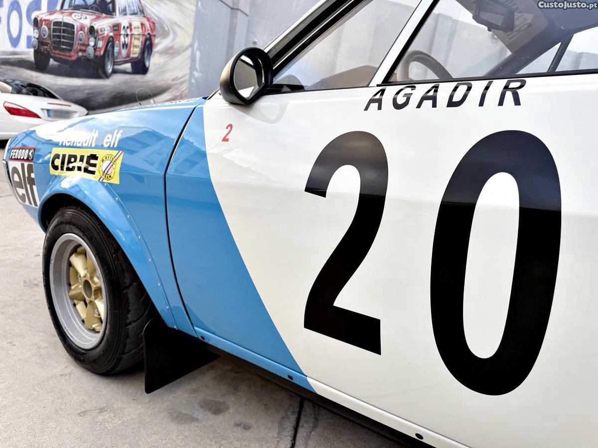 Renault 17 R Gordini 1 De 2 Carros Construídos De Fábrica. Vencedor Rally Monte Carlo De 1975 — fotografia 8