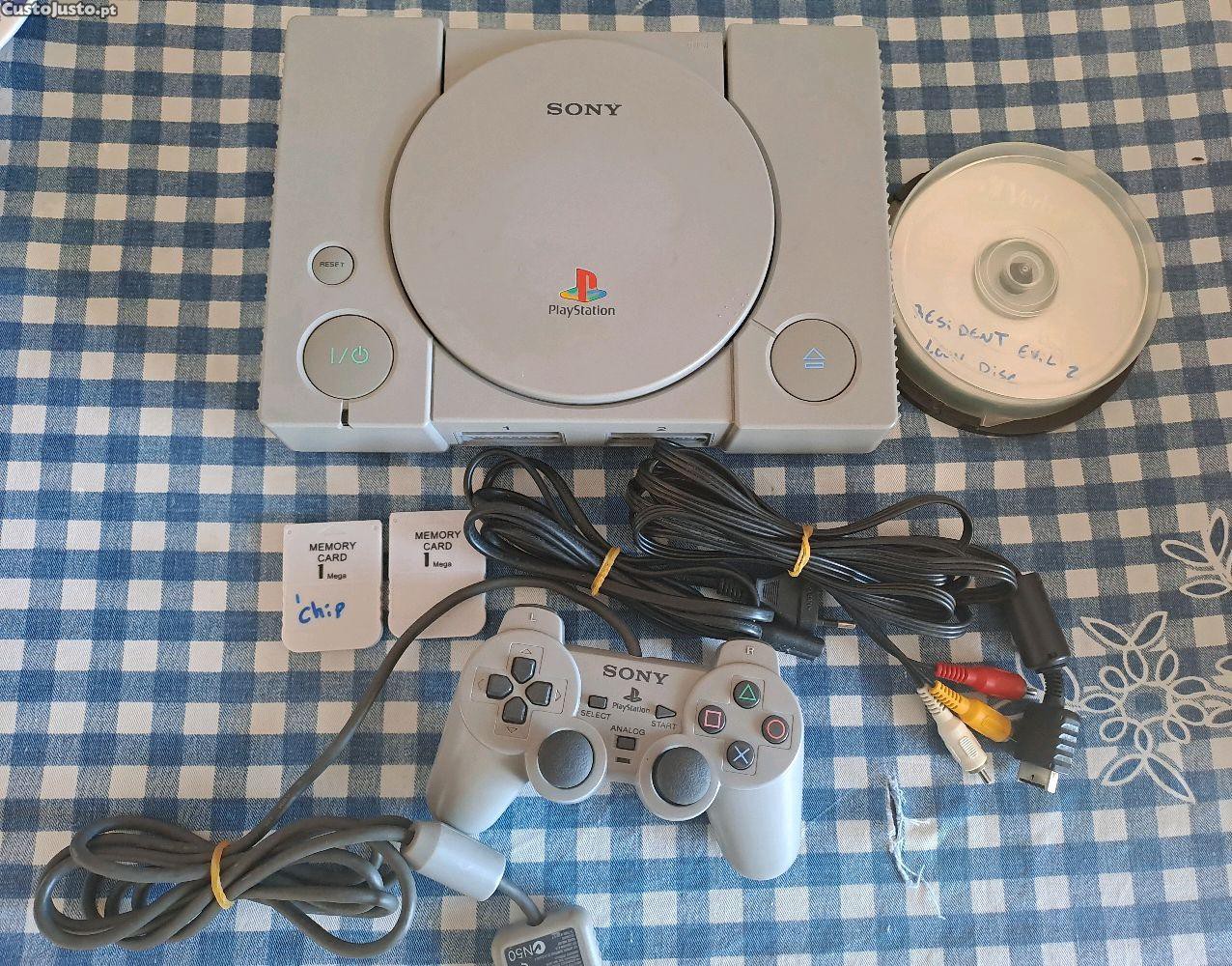 Playstation 1 Fat em ótimo estado