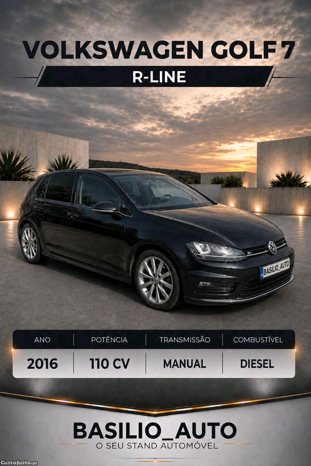 VW Golf Golf 7 1.6 TDI R-line - 16 foto 5