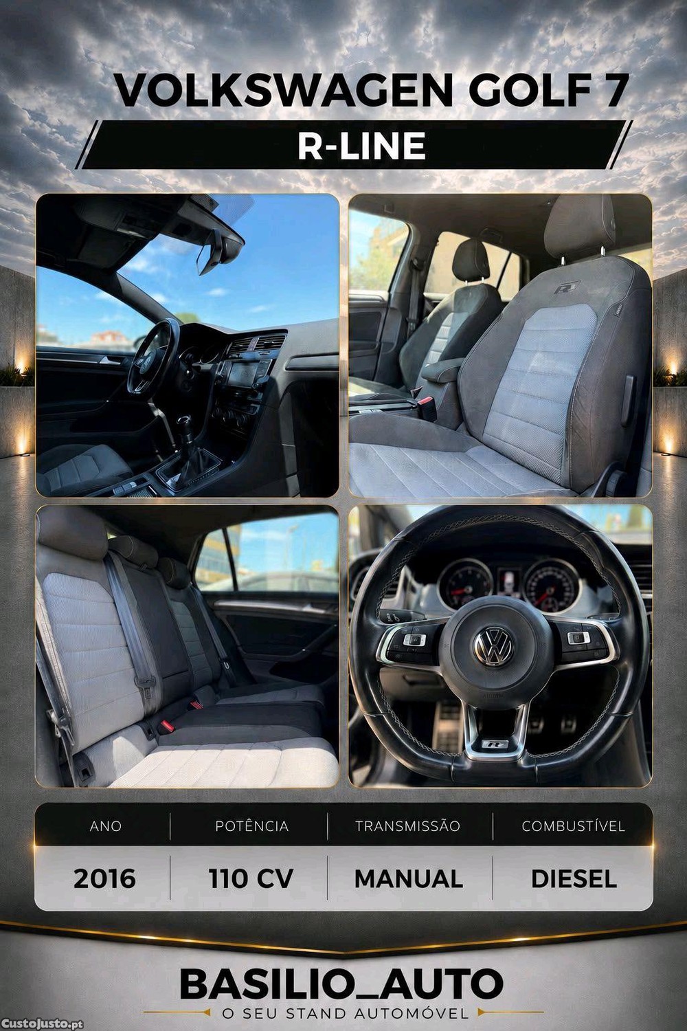 VW Golf Golf 7 1.6 TDI R-line - 16 foto 2