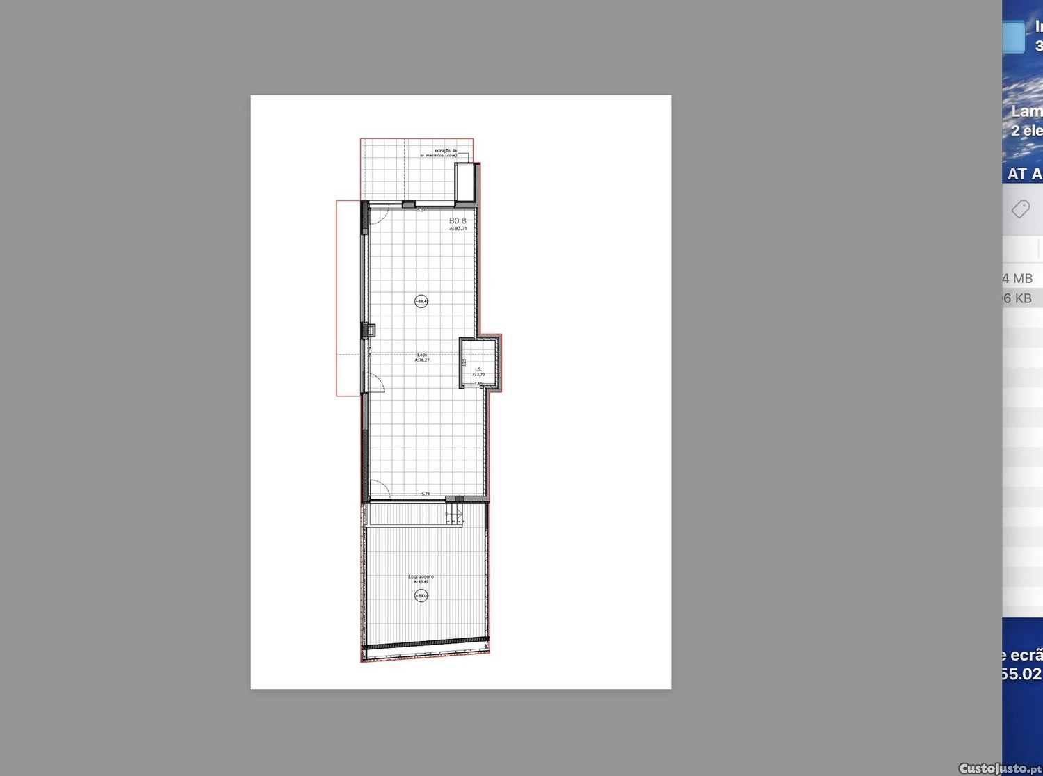Loja Nova com 93,71 m² no Candal   Prédio em Fim de Construção
