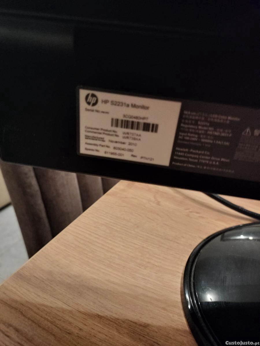 Monitor HP. S2231a