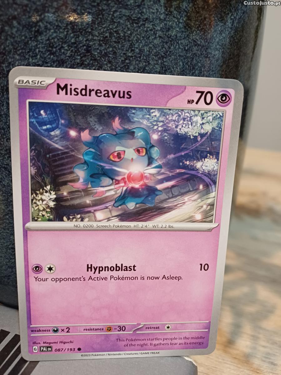 Carta Pokémon Misdreavus 87