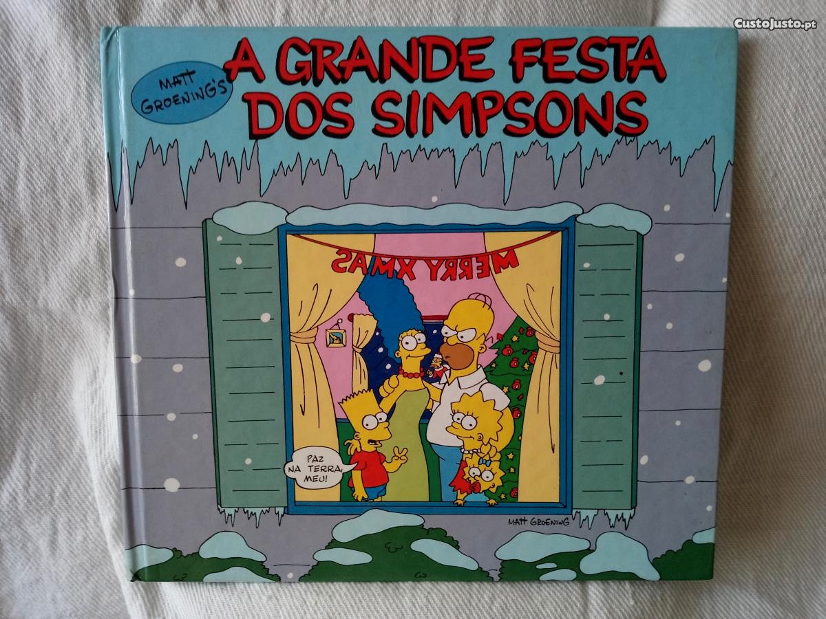 Simpsons Livro Antigo Impecável