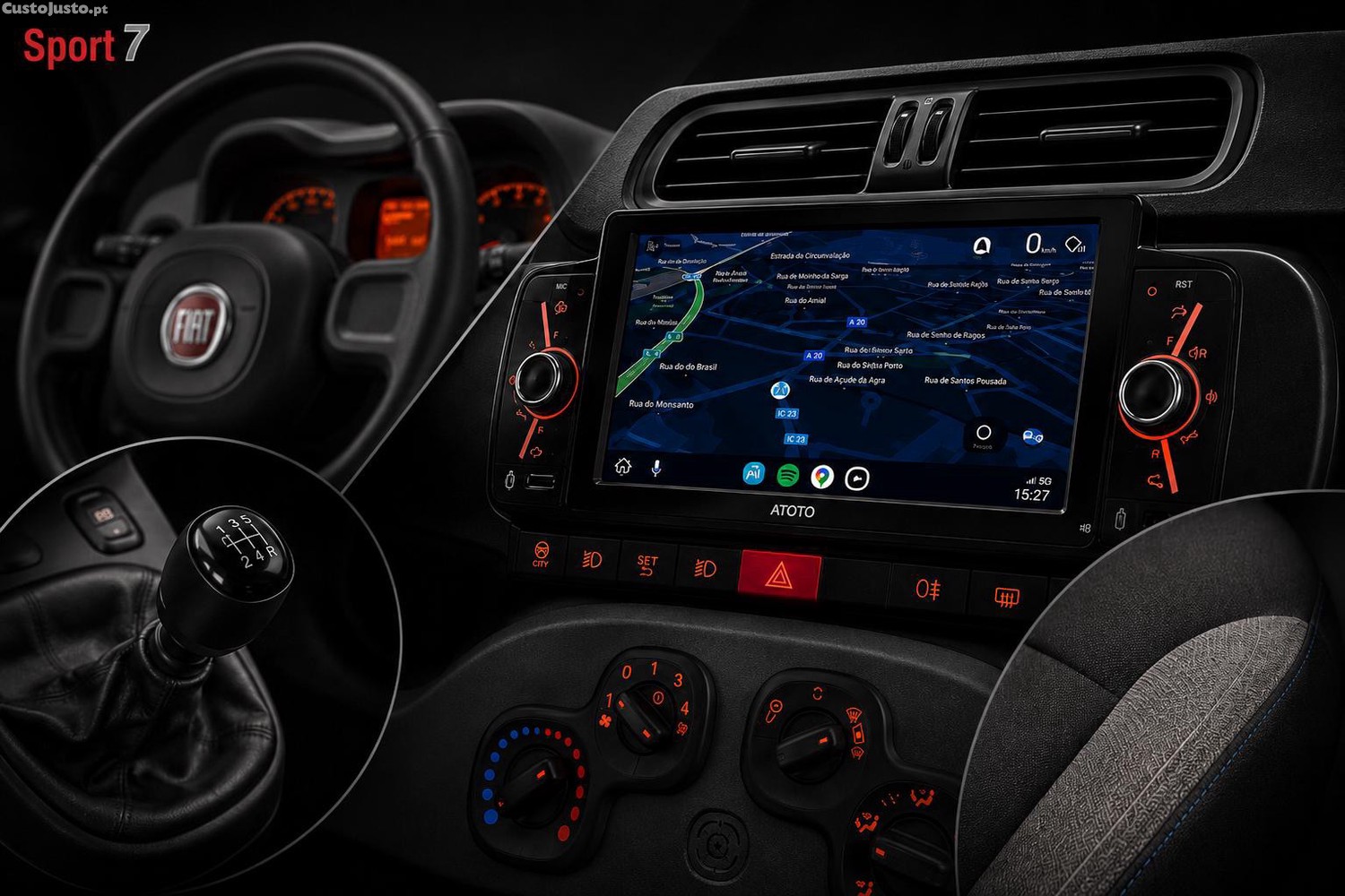 Fiat Panda 1.0 Híbrido - 84.600 Kms - Android Auto e Carplay — fotografia 2