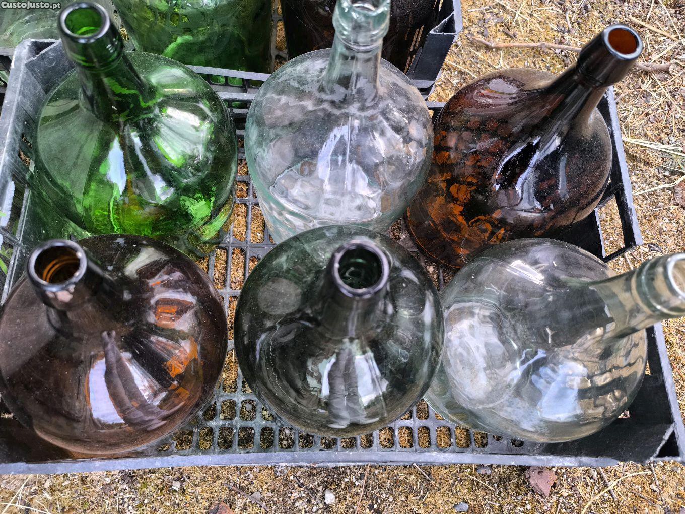 Garrafão de vidro antigo