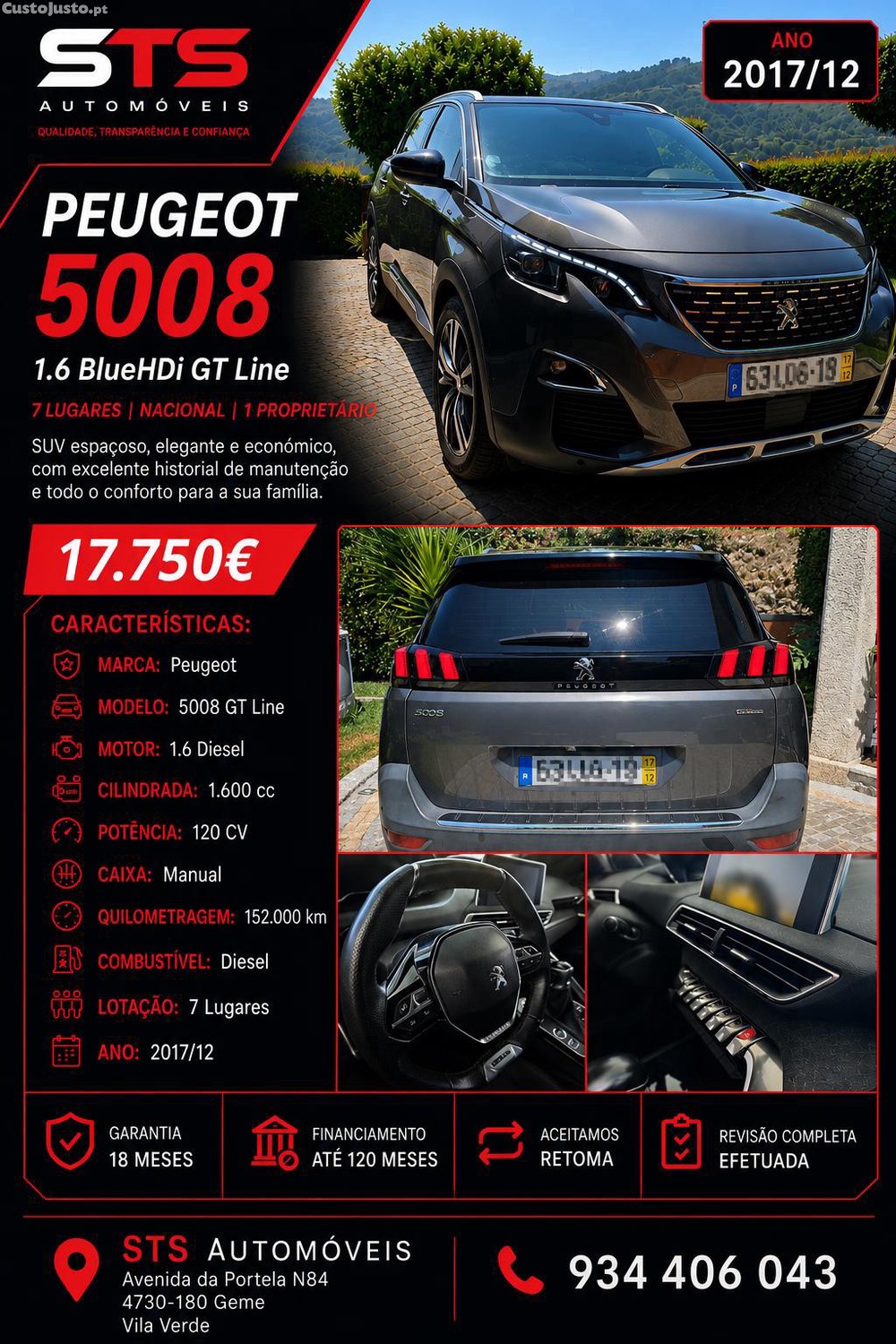 Peugeot 5008 1.6 HDI GT Line — fotografia 3