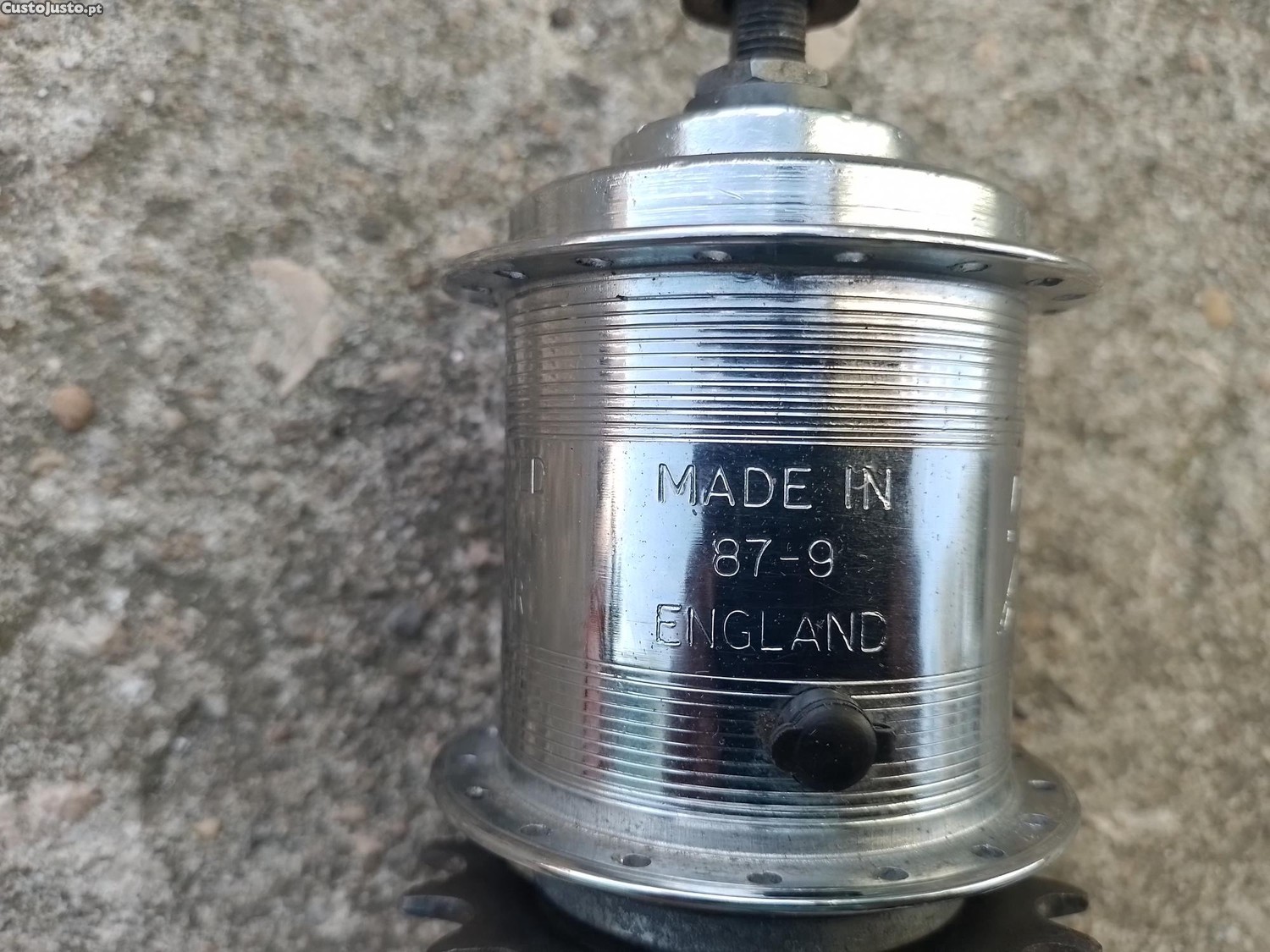 Paire De Moyeux De Roue Anciens – Sturmey Archer – Pour Vélo Course / BMX – Noir