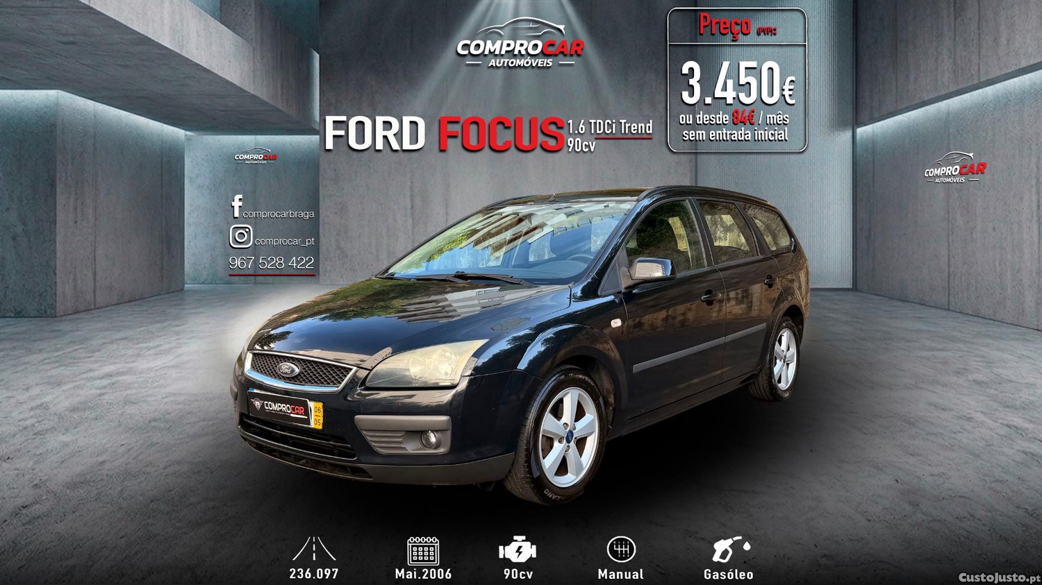 Ford Focus SW 1.6TDCi Trend 90cv - 236.097Kms — fotografia 18