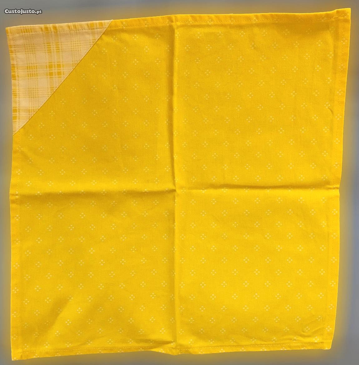 Pano Quadrado Amarelo Novo nico exclusivo T xteis Lar E Utilidades 