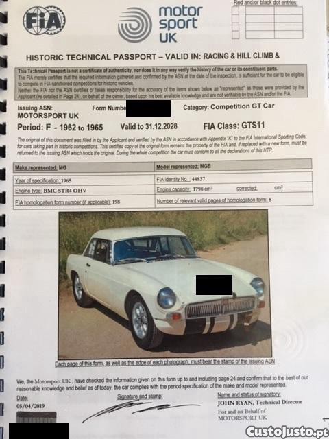 MG MGB B 1965 — fotografia 6