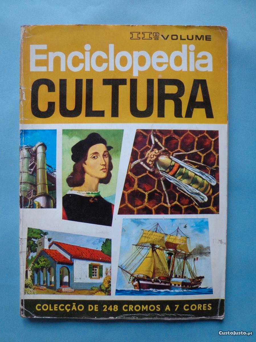 Caderneta cromos completa Enciclopédia da Cultura