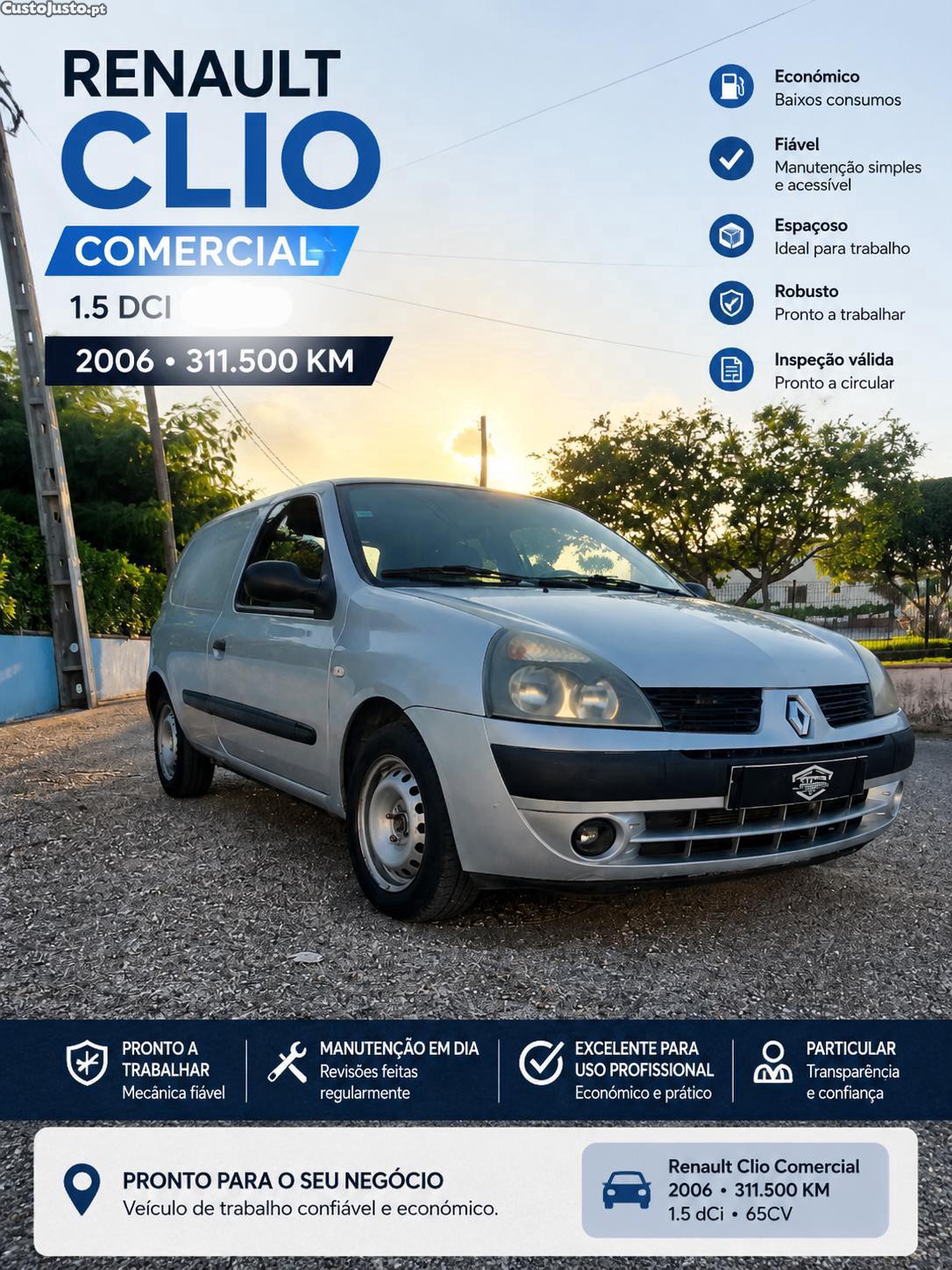 Renault Clio Stroria comercial 1.5 DCI — fotografia 8